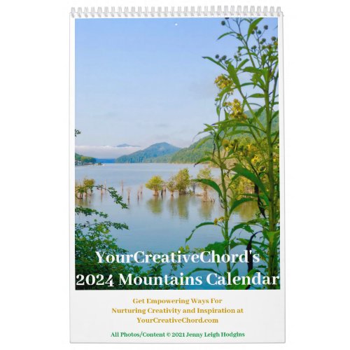 YourCreativeChord Mountains 2024 Calendar