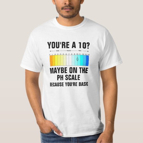 Youre A 10 Maybe on the PH Scale because youre b T_Shirt