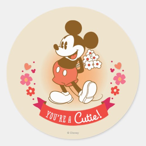 You're a Cutie! Classic Round Sticker