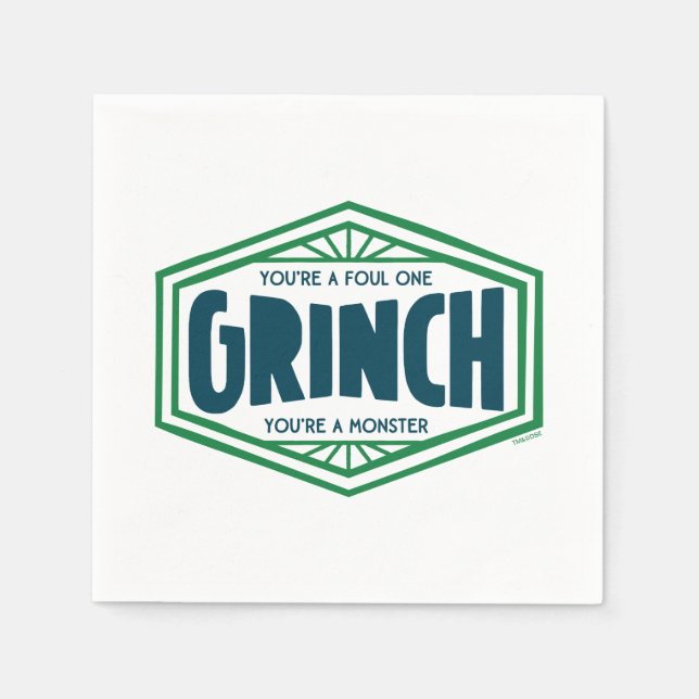 You're a Foul One Grinch Napkins (Front)