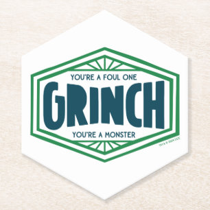 You're a Foul One Grinch Paper Coaster