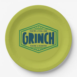 You're a Foul One Grinch Paper Plates
