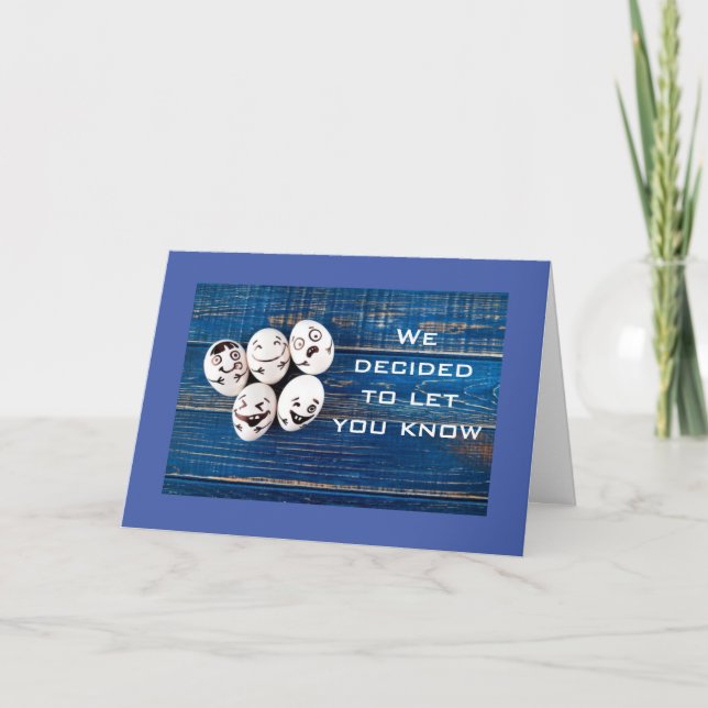 YOU'RE A "GOOD EGG" & WILL BE MISSED BY US ALL CARD (Front)