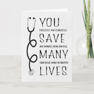 You're a Great Doctor, Making World a Better Place Card