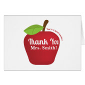 You're a great teacher! Teacher appreciation apple (Front Horizontal)