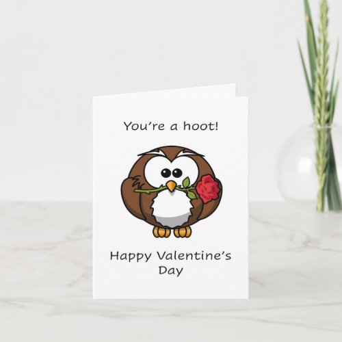 Youre a hoot Happy Valentines Day Card