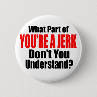 You're a Jerk Pinback Button