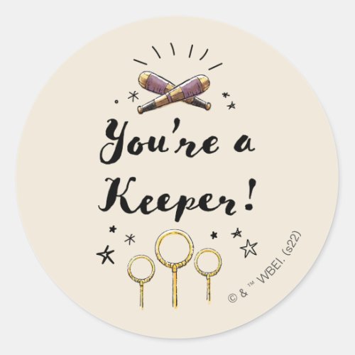 Youre A Keeper Classic Round Sticker