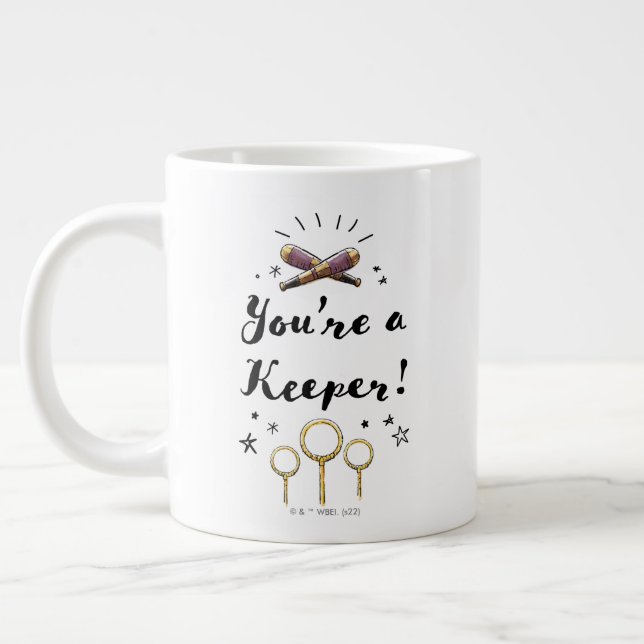 You're A Keeper Giant Coffee Mug (Left)