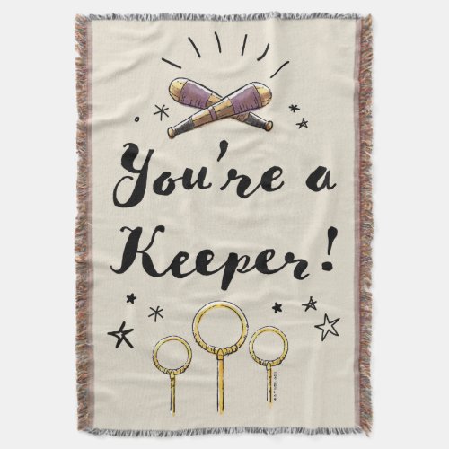 Youre A Keeper Throw Blanket