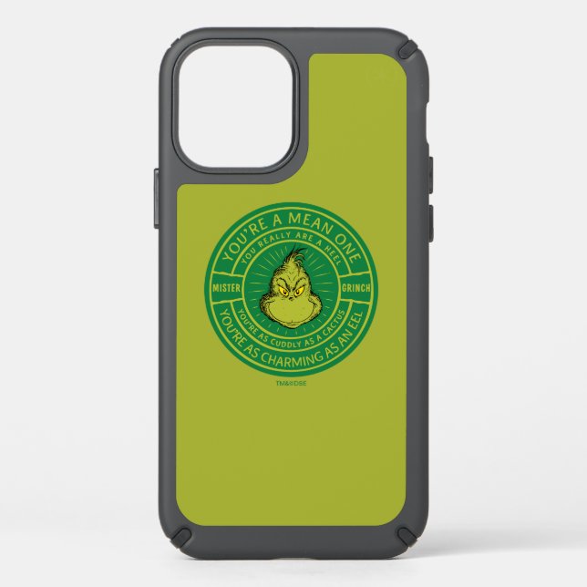 You're a Mean One Mister Grinch Badge Speck iPhone 12 Pro Case (Front)
