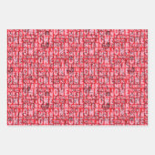 You're a Mean One Mr. Grinch Red Pattern Wrapping Paper Sheets (Front 3)