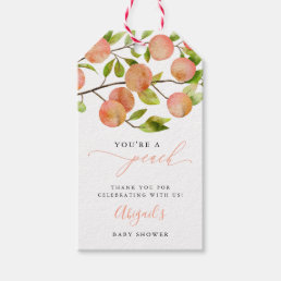 You&#39;re A Peach Baby Shower Thank You Gift Tags