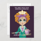 You're a Queen Cute Postcard (Front/Back)