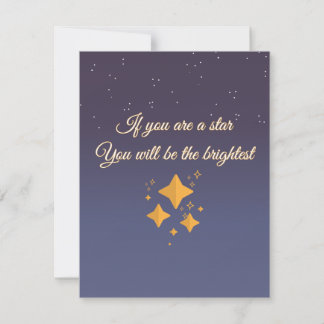 You're A Shine Bright Star  Note Card