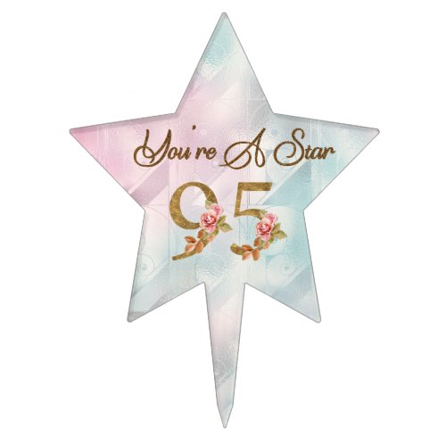 Youre A Star 95th Birthday Cake Topper