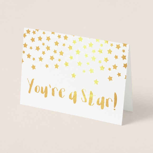 You're A Star! | You Customize | Inspirational Foil Card (Front)