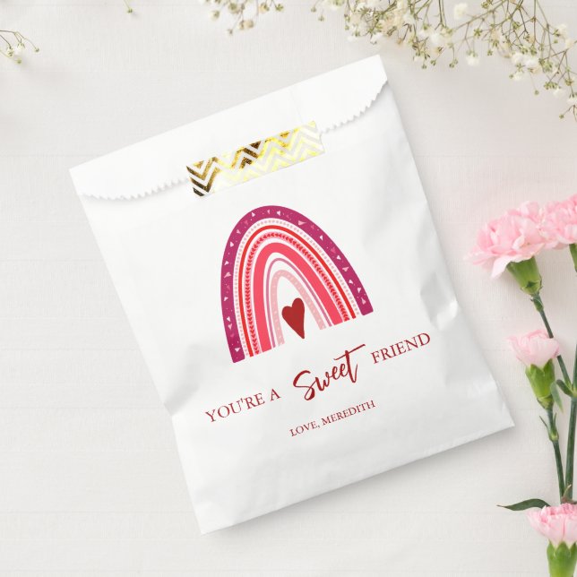 You're a Sweet Friend Valentine Boho Rainbow Favor Bag (Sealed)