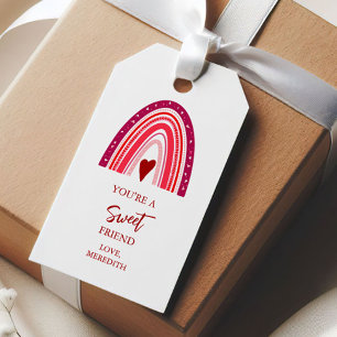 You're a Sweet Friend Valentine Boho Rainbow Gift Tags