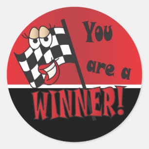 You're A Winner Classic Round Sticker