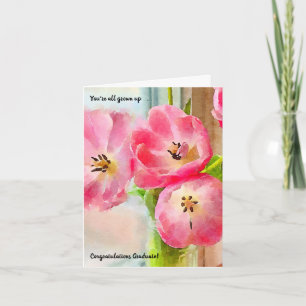 You're All Grown Up Girl Graduation Card