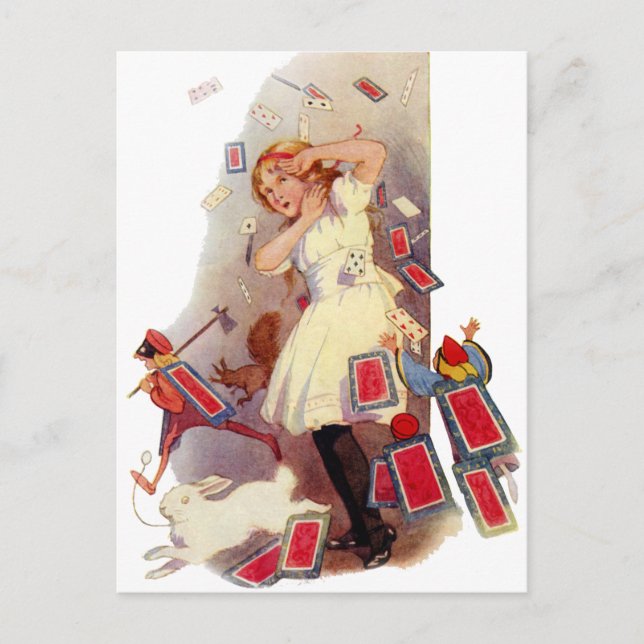 YOU'RE ALL JUST A PACK OF CARDS! POSTCARD (Front)