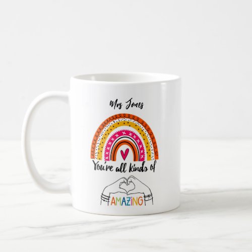 youre all kinds of amazing teacher gift coffee mug