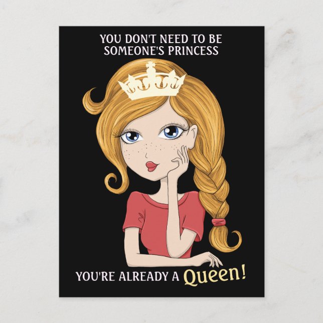 You're already a Queen Postcard (Front)