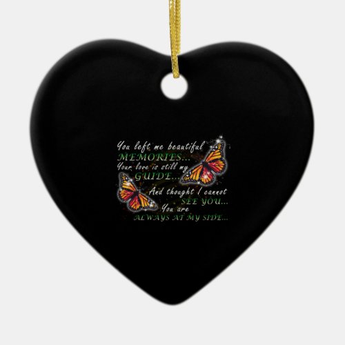 Youre Always At My Side Gift For Husband and Wife Ceramic Ornament