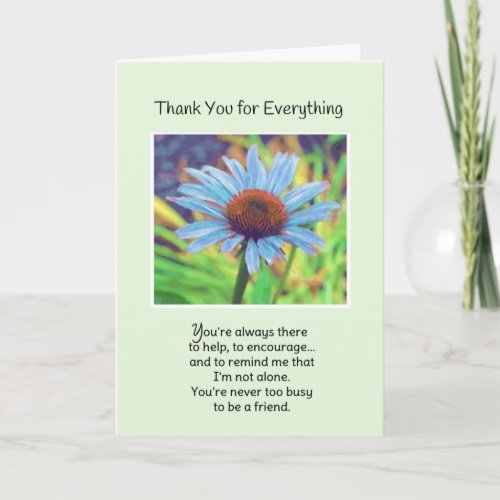 Youre Always There Thank You Card