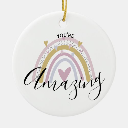 youre amazing positive affirmation gift for mom ceramic ornament