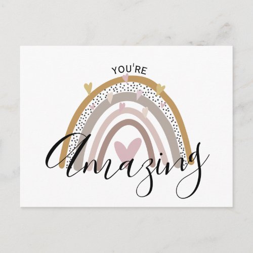 youre amazing positive postcard