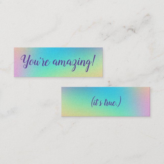 "You're Amazing" Positivity Cards (Front/Back)