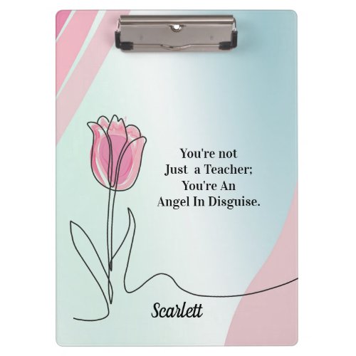 Youre an Angel in Disguise personalized name  Clipboard