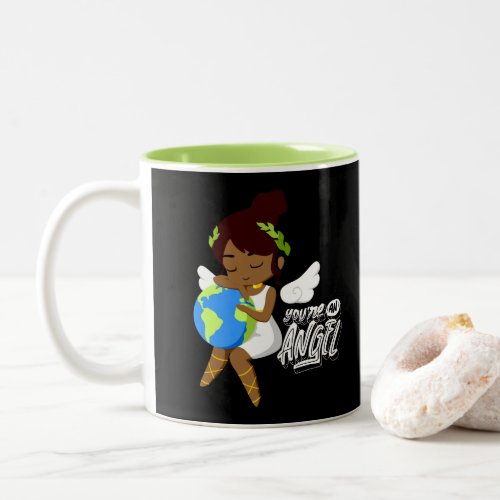Youre An Angel  Two_Tone Coffee Mug