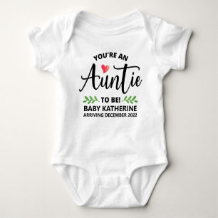 You're An Auntie To Be Baby Bodysuit