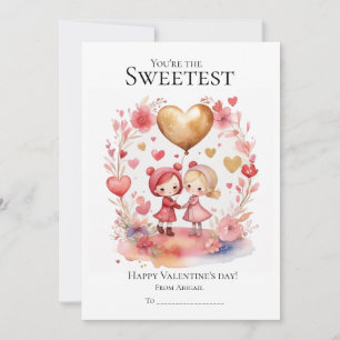You're are the sweetest friend Valentine's day Holiday Card