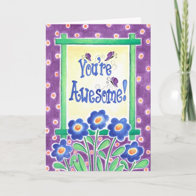 You're Awesome Card (Front)
