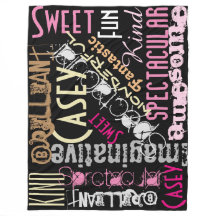 You're Awesome Personalized Names Words Black Pink