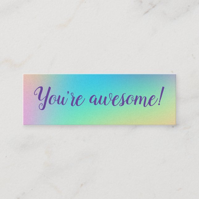 "You're Awesome" Positivity Cards (Front)