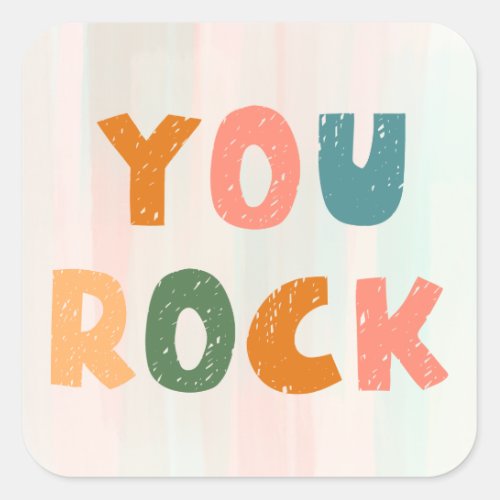 Youre Awesome Teacher Student Reward Square Sticker