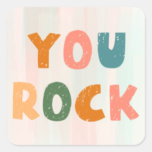 You're Awesome Teacher Student Reward Square Sticker