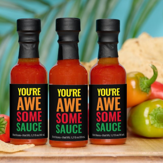 You're Awesomesauce! World Compliment Day Hot Sauces (Multi)