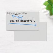 "You're beautiful" Compliment Cards (Desk)