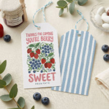 You're Berry Sweet Baby Shower Favor Tags | Gift