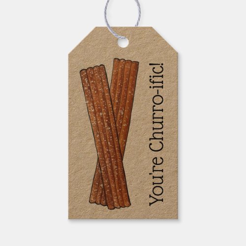 Youre Churro_ific Terrific Funny Foodie Churros Gift Tags