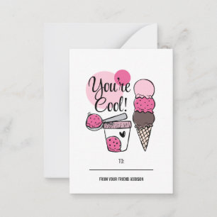 You're Cool Kids Classroom Valentine Card 100pk