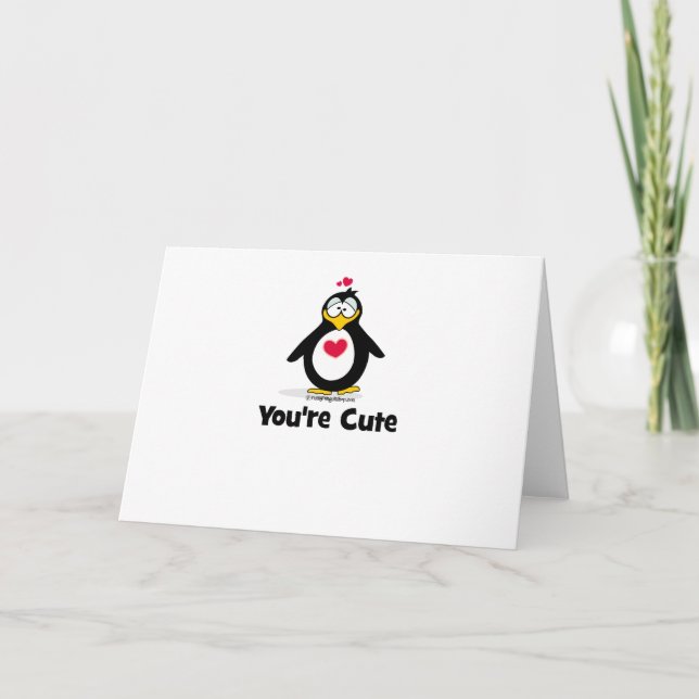 You're Cute Card (Front)