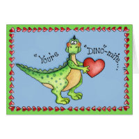 You're Dino-mite - Greeting Card