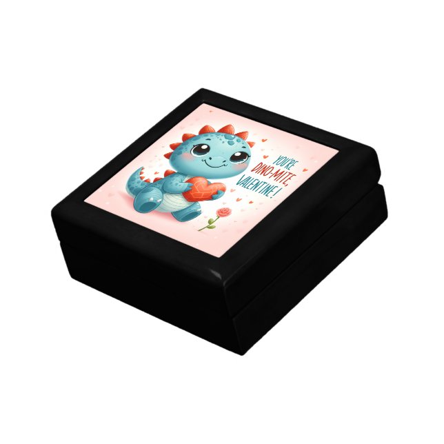 Youre Dinomite Valentine Cute Dinosaur Love  Gift Box (Side)